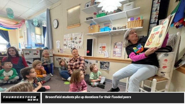 Broomfield students pile up donations for their flooded peers