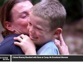 Coleen Rooney sobs as she's reunited with youngest sons in camp, and they struggle to leave her