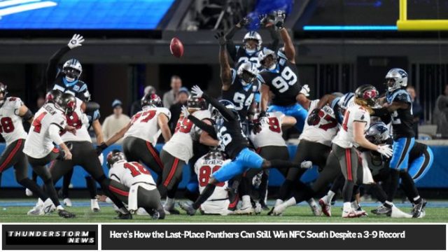 Here's How the Last-Place Panthers Can Still Win NFC South Despite a 3-9 Record