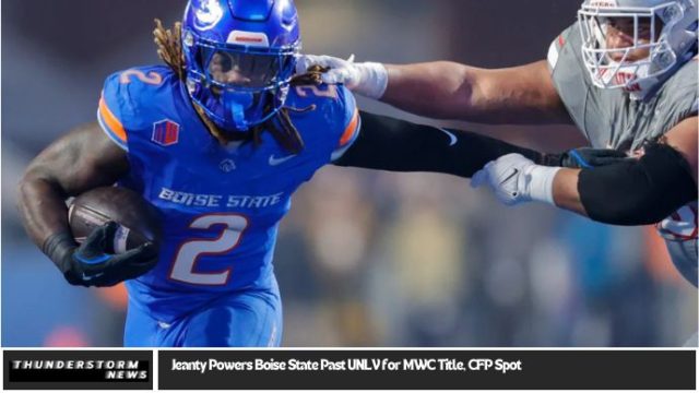 Jeanty powers Boise State past UNLV for MWC title, CFP spot