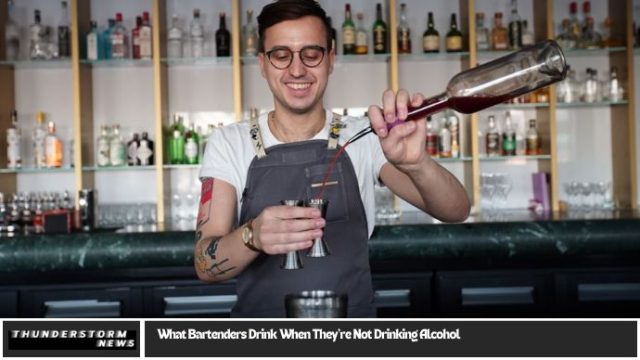 What Bartenders Drink When They’re Not Drinking Alcohol